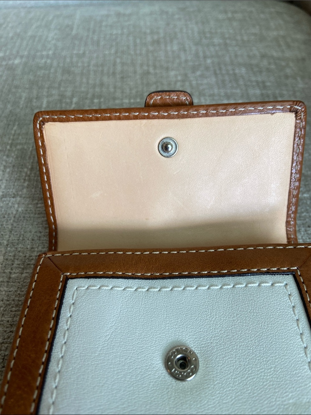 Y2K COACH Soho Bag NWOT & NWT Wallet F10192 White Saddle Brown - Picture 13 of 13